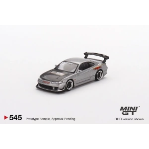 Mini GT MGT00545 1/64 Nissan Silvia Top Secret (S15) Silver Red