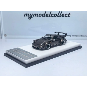 MyModelCollect 1/64 Porsche 964 RWB High Wing Chrome Pearl Gray 999 Limited