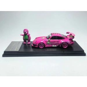 MyModelCollect 1/64 Porsche RWB 993 High Wing Roxy Livery + Figure