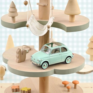 Norev 1/18 Fiat 500 L 1968 Pastel Blue Birth Gift