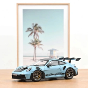 Norev 187367 1/18 Porsche 911 GT3 RS, Weissach Pack 2022 Light Blue