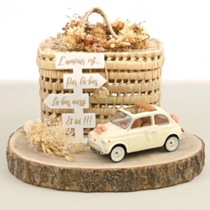 Norev 187780 1/18 Fiat 500 L 1968 Ivory Wedding Gift