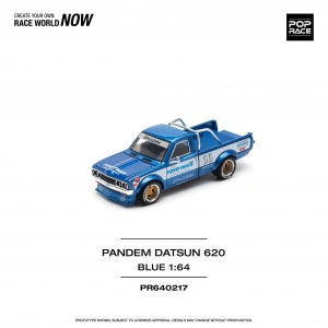 Pop Race 1/64 Pandem Datsun 620 Blue