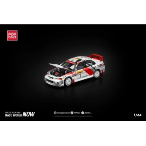 Pop Race PR640231 1/64 MITSUBISHI LANCER EVOLUTION IV SAFARI RALLY KENYA 1998