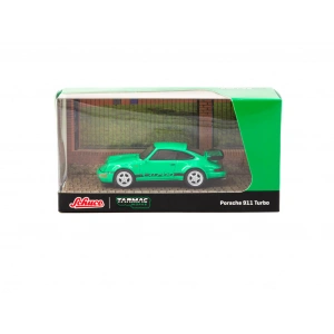 Schuco X Tarmac Works 1/64 Porsche 911 Turbo Green - COLLAB64