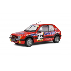Solido S1801717 1/18 Peugeot 205 GTI 1,6L – Rallye Monte Carlo – 1986 – #132 Delecour/Pauwels