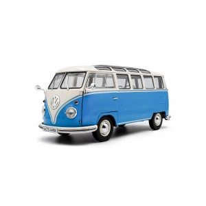 Solido S1813401 1/18 Volkswagen T1 Samba – BLUE / WHITE – 1962