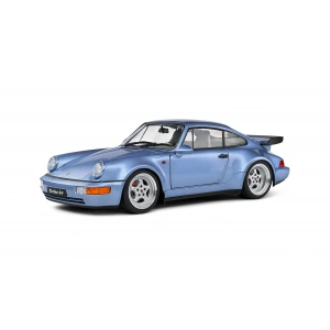 Solido S1803408 1/18 Porsche 911 (964) Turbo – Horizon Blue Metallic – 1990