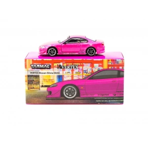 Tarmac Works 1/64 VERTEX Nissan Silvia S15 Pink Metallic