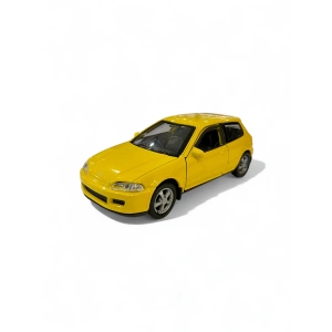 Welly 1/36 Honda Civic EG6 Sarı (Çek Bırak)