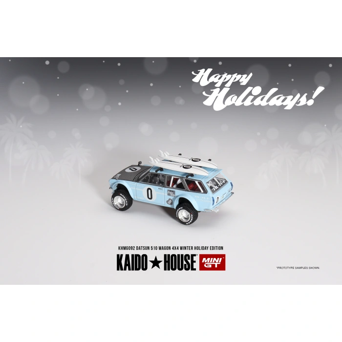 Mini GT 1/64 Datsun KAIDO 510 Wagon 4x4 Winter Holiday Edition KHMG092