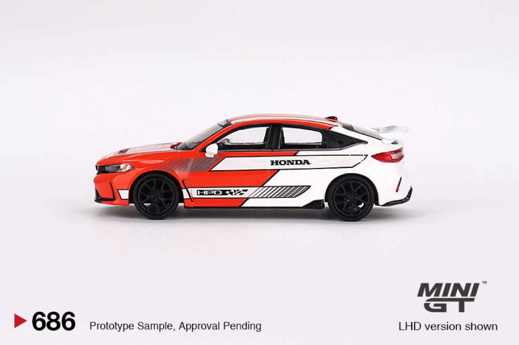 MINI GT 1/64 Honda Civic Type R in Boost Blue Pearl 2023