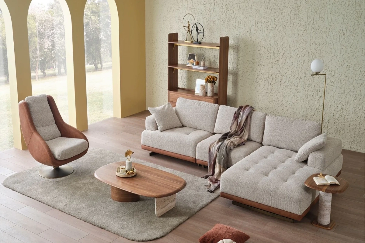 Alba Dinlenmeli Köşe Koltuk Takımı