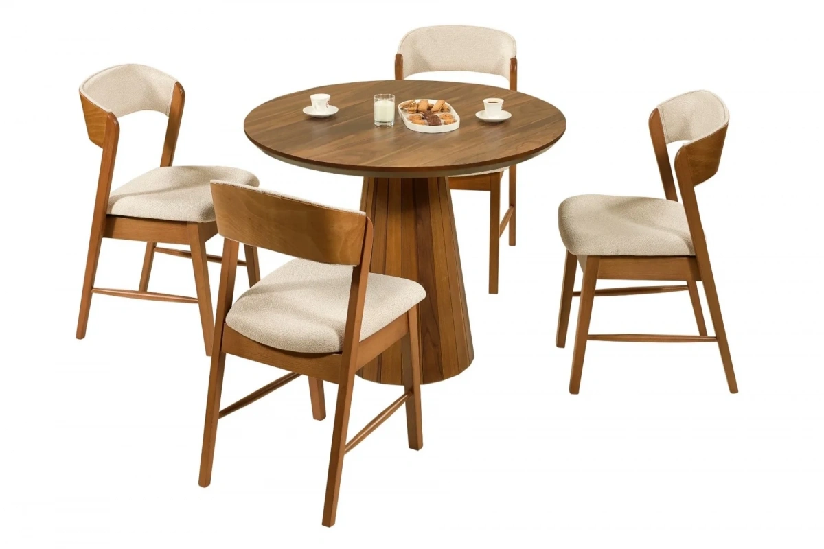 Alora Mutfak Masası Takımı (Ceviz)