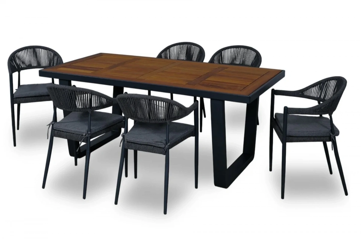 Alvis 6 Kişilik İroko Bahçe ve Balkon Takımı