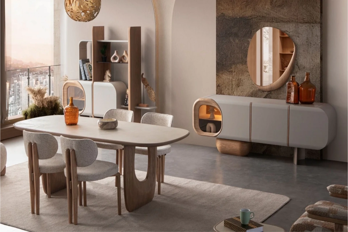 Amalfi Seramik Yemek Odası Takımı