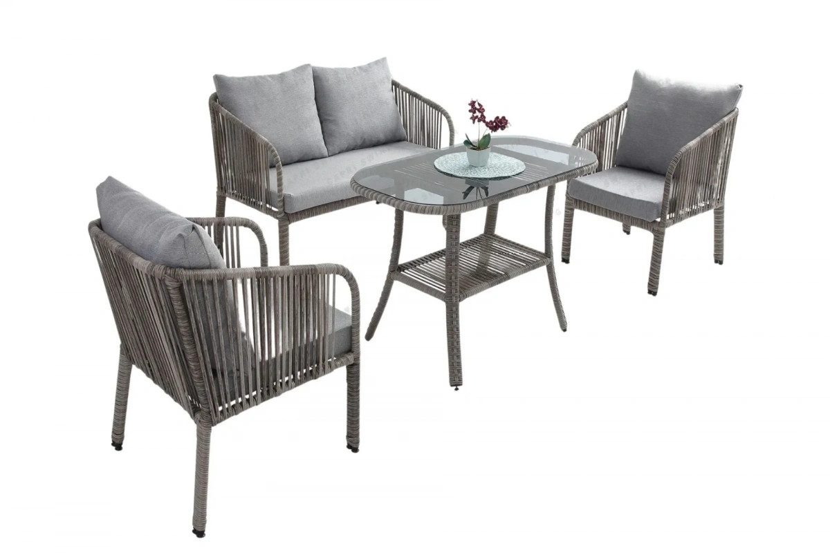 Artemis Bahçe ve Balkon Takımı (Gri - İkili)
