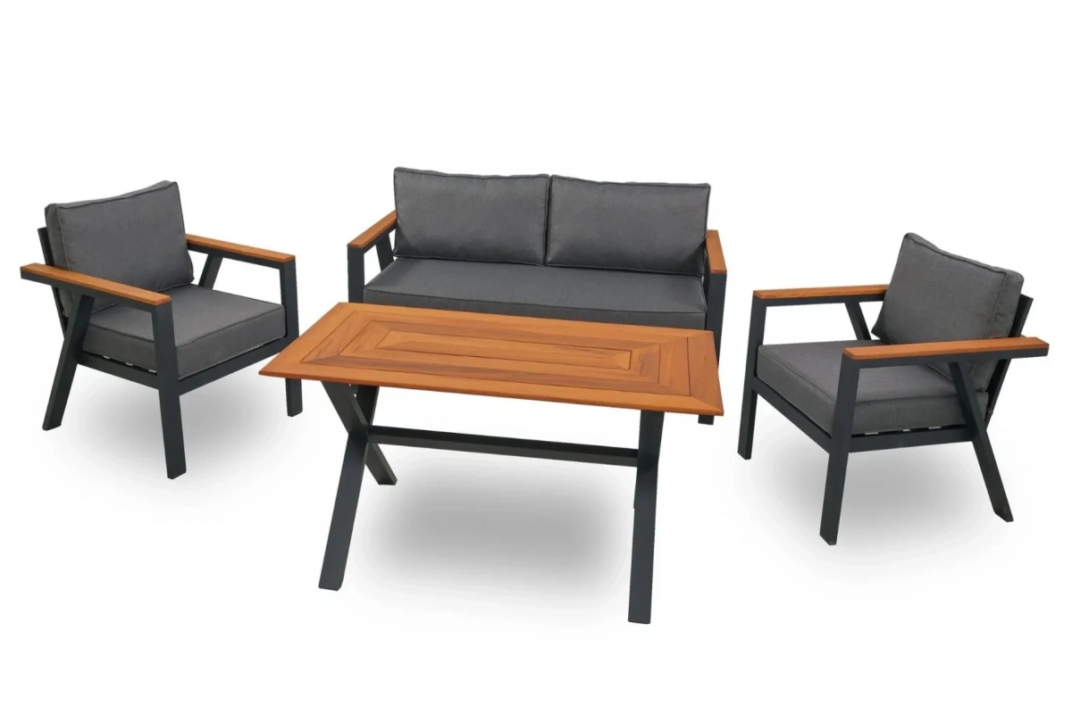 Arven İroko Bahçe ve Balkon Takımı (Antrasit)