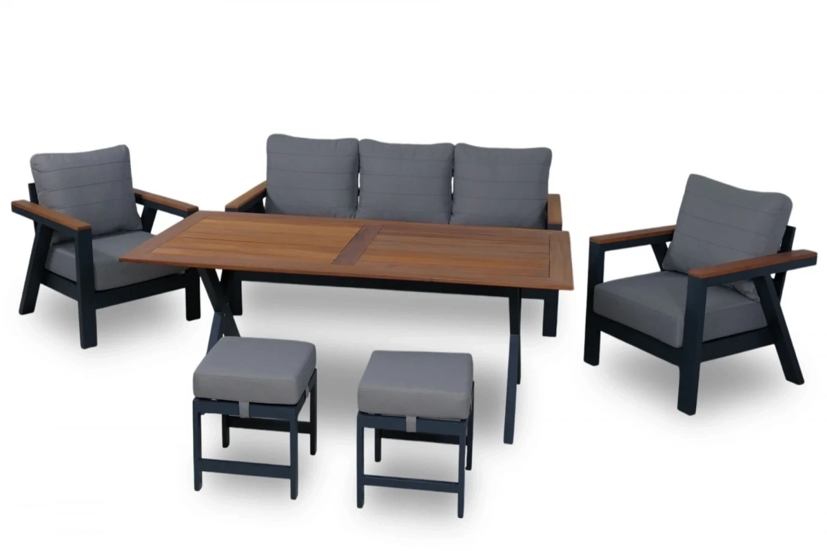 Arven Plus İroko Bahçe ve Balkon Takımı (Antrasit)