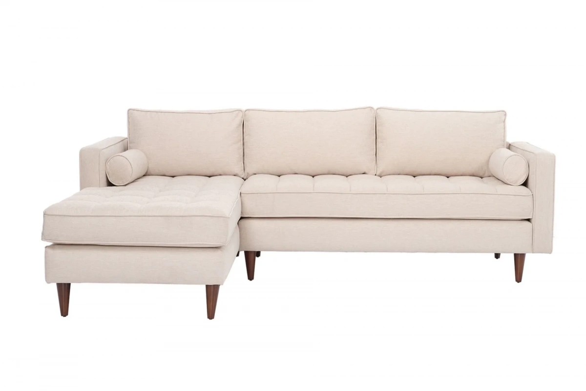 Bali Dinlenmeli Köşe Koltuk Takımı (Krem)