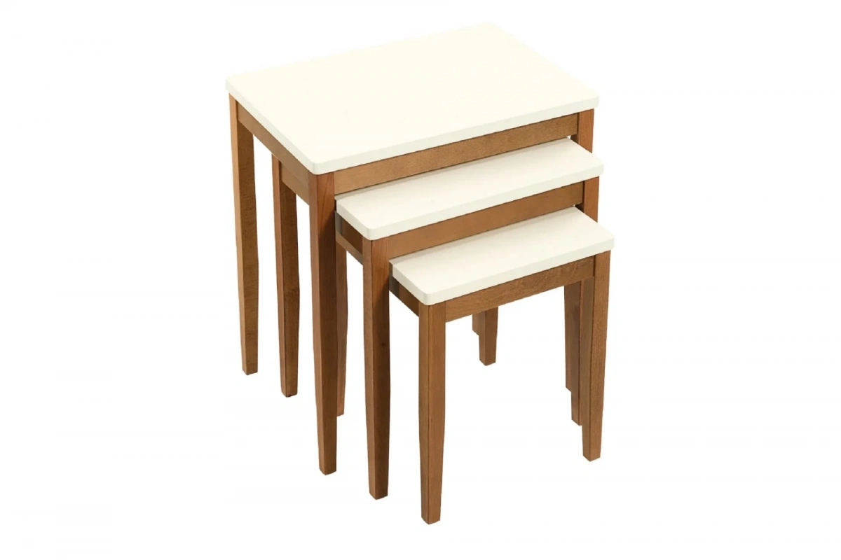 Briza Krem Ceviz Zigon Sehpa