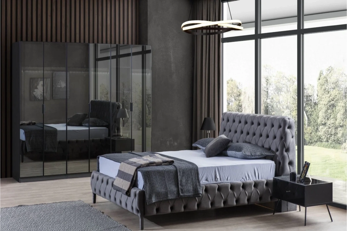 Bronze Antrasit Yatak Odası Takımı