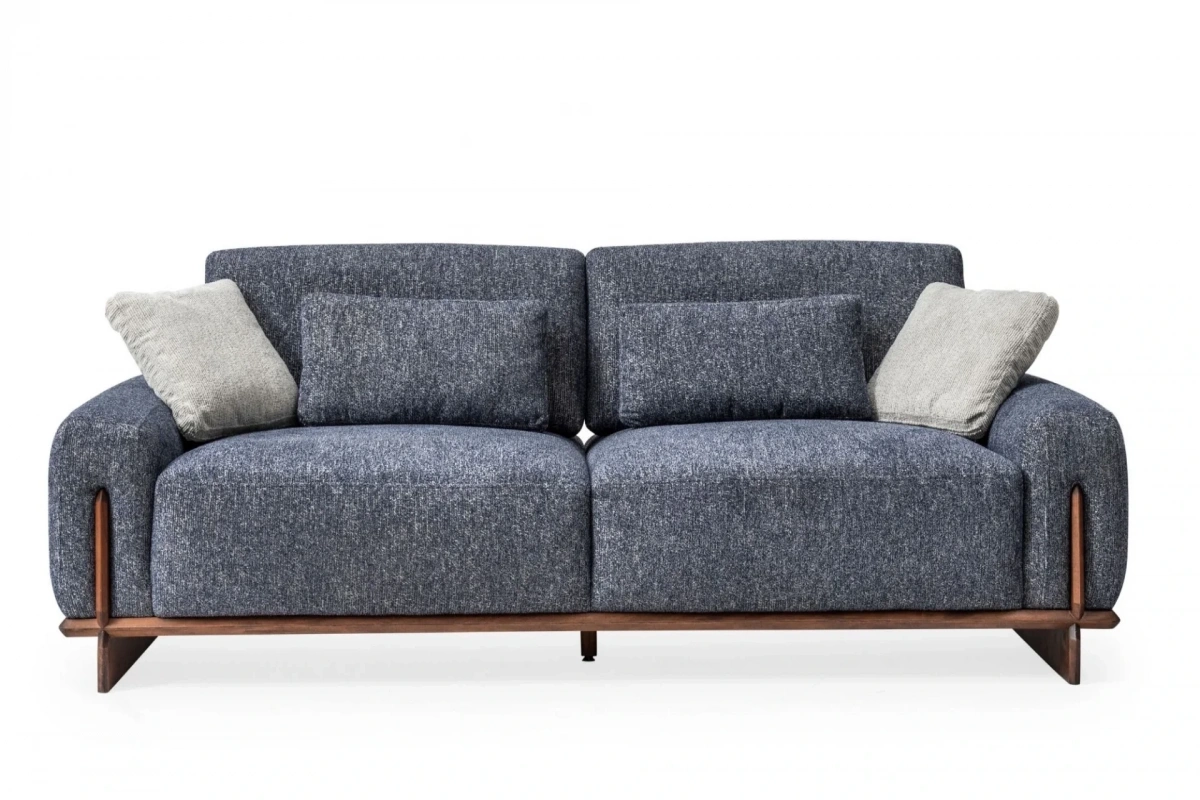 Cadillac Açık Mavi 3lü Koltuk