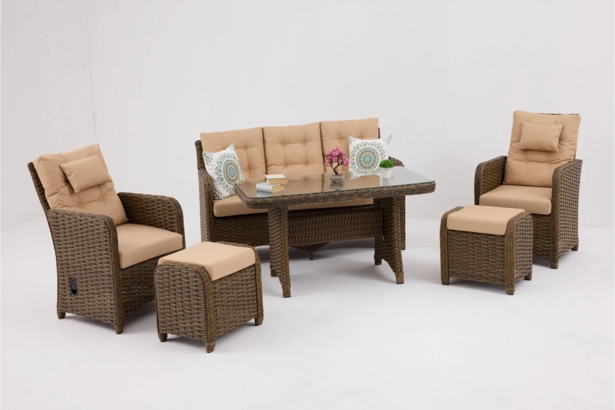 Cakarta Bahçe ve Balkon Takımı (Kahve)