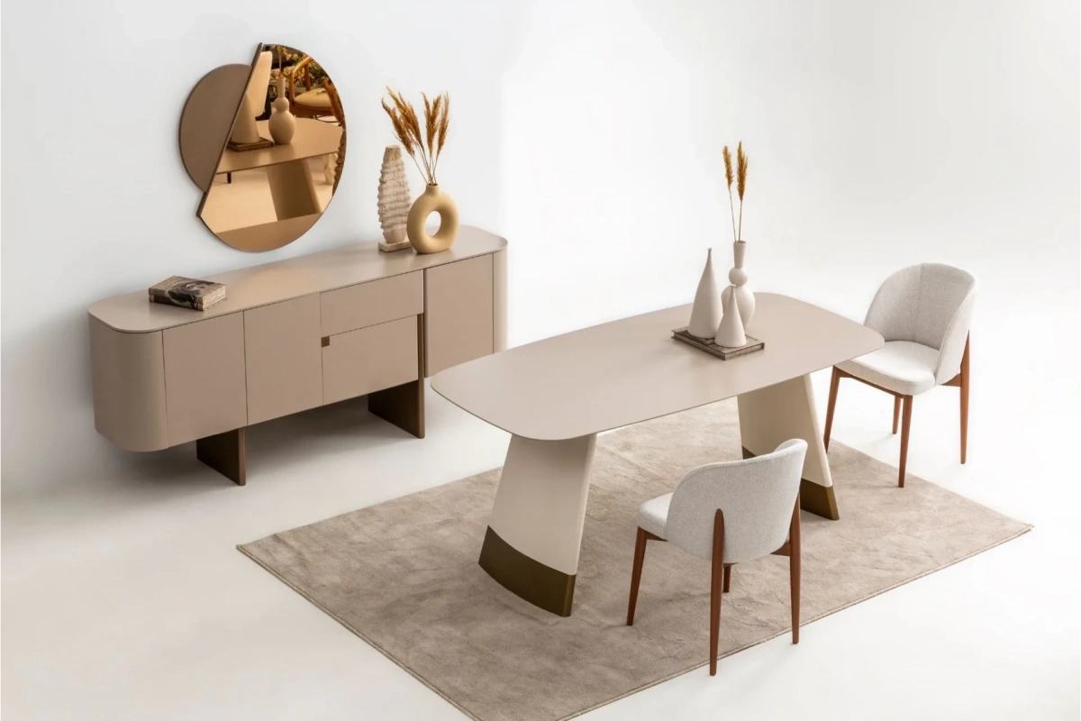 Delta Yemek Odası Takımı (Bej)