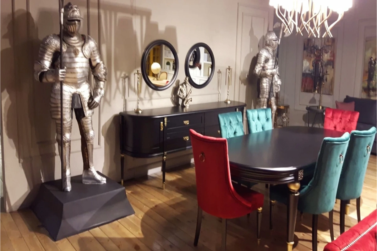 Elegance Yemek Odası Takımı (Siyah)