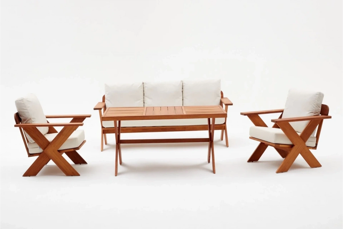 Gümbet Bahçe ve Balkon Takımı (İroko)