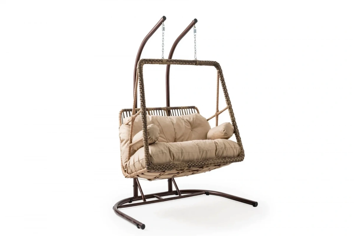 Hazar Açık Kahve Double Salıncak