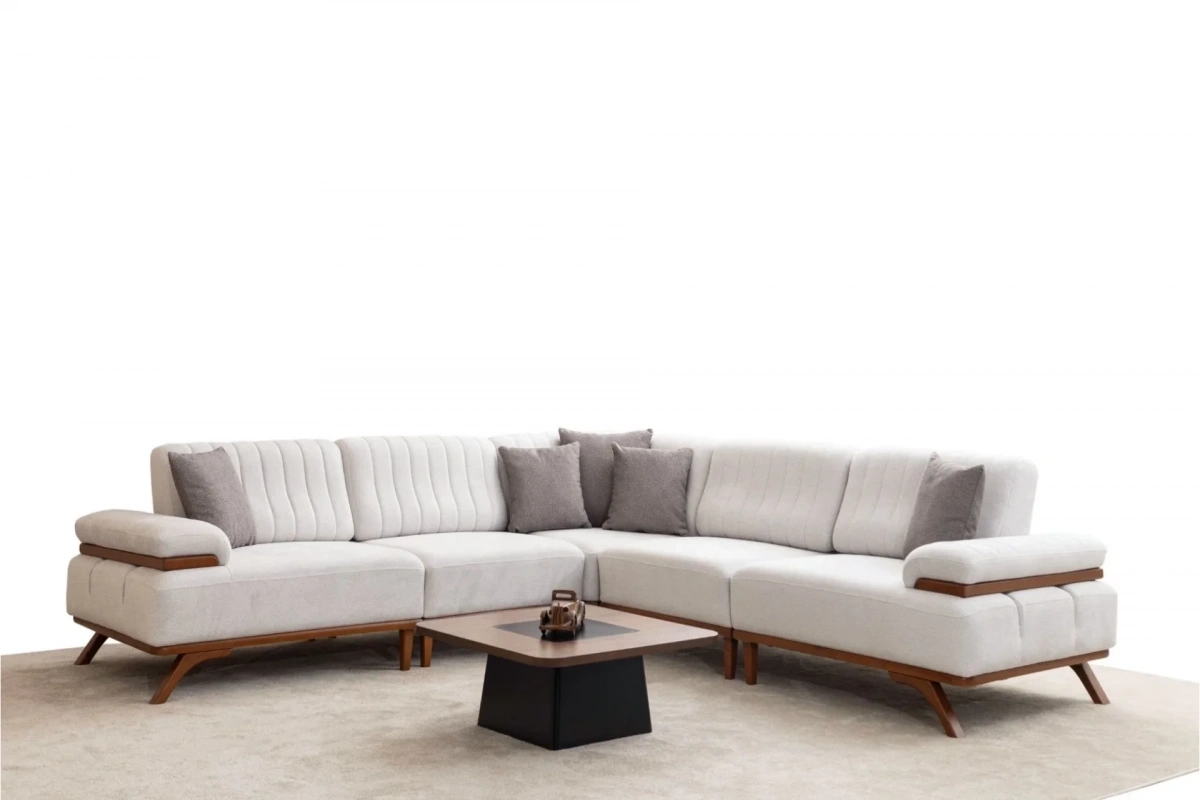 Infinity Beyaz Köşe Koltuk Takımı