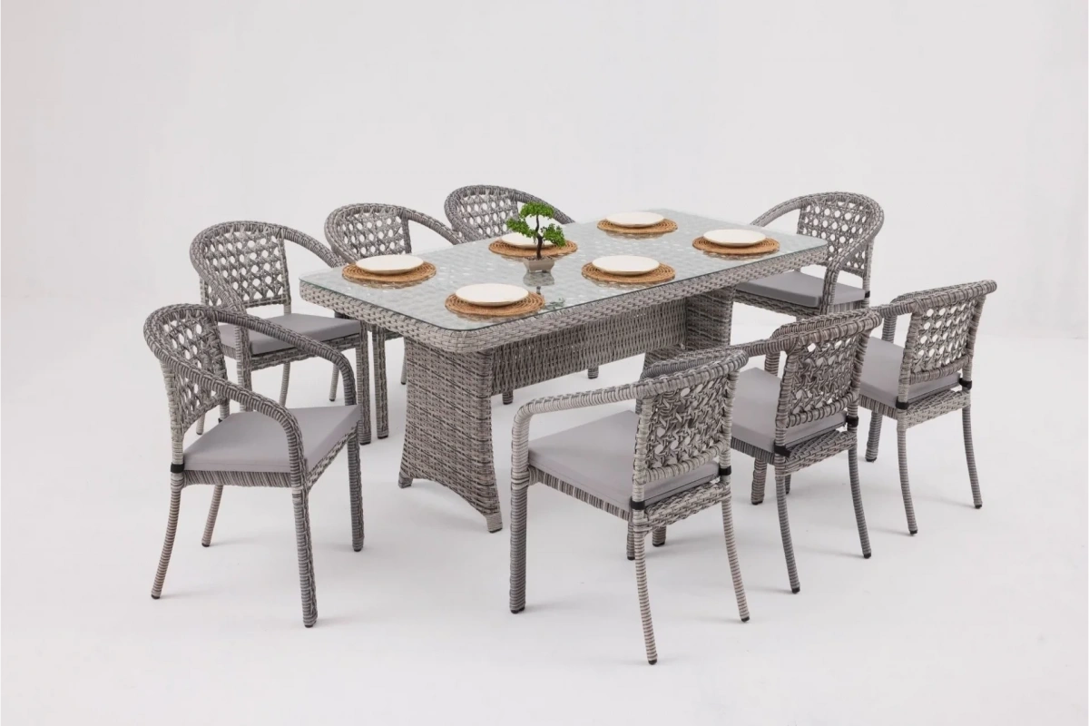 Lima Lizbon Bahçe ve Balkon Masa Seti (Stone)