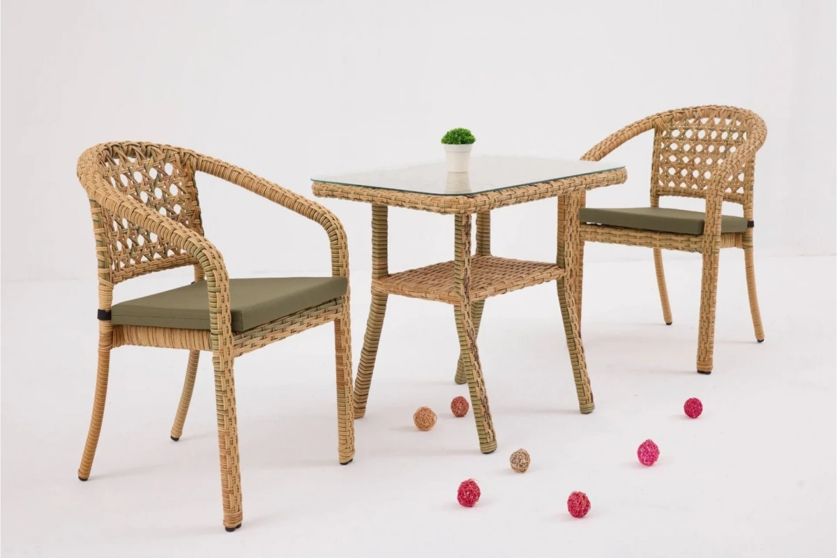 Lima Mali Bahçe ve Balkon Masa Seti (Elvan)