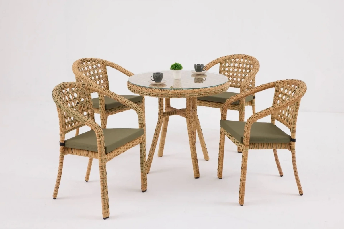 Lima Nepal Bahçe ve Balkon Masa Seti (Elvan)