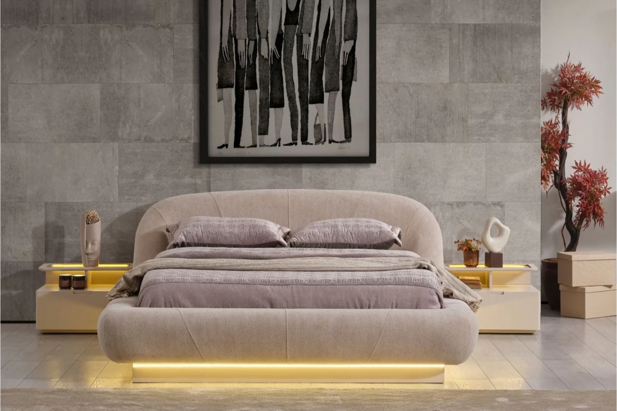 Lizbon Bazalı Karyola (160x200)