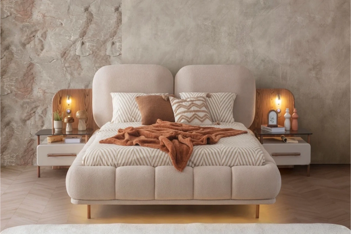 Lotus Bazalı Karyola (160x200)