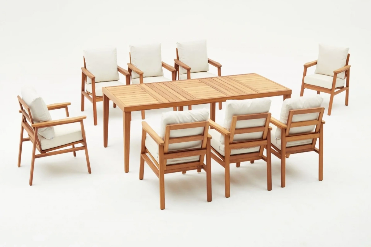 Marmaris Yemek Masası Takımı (İroko)