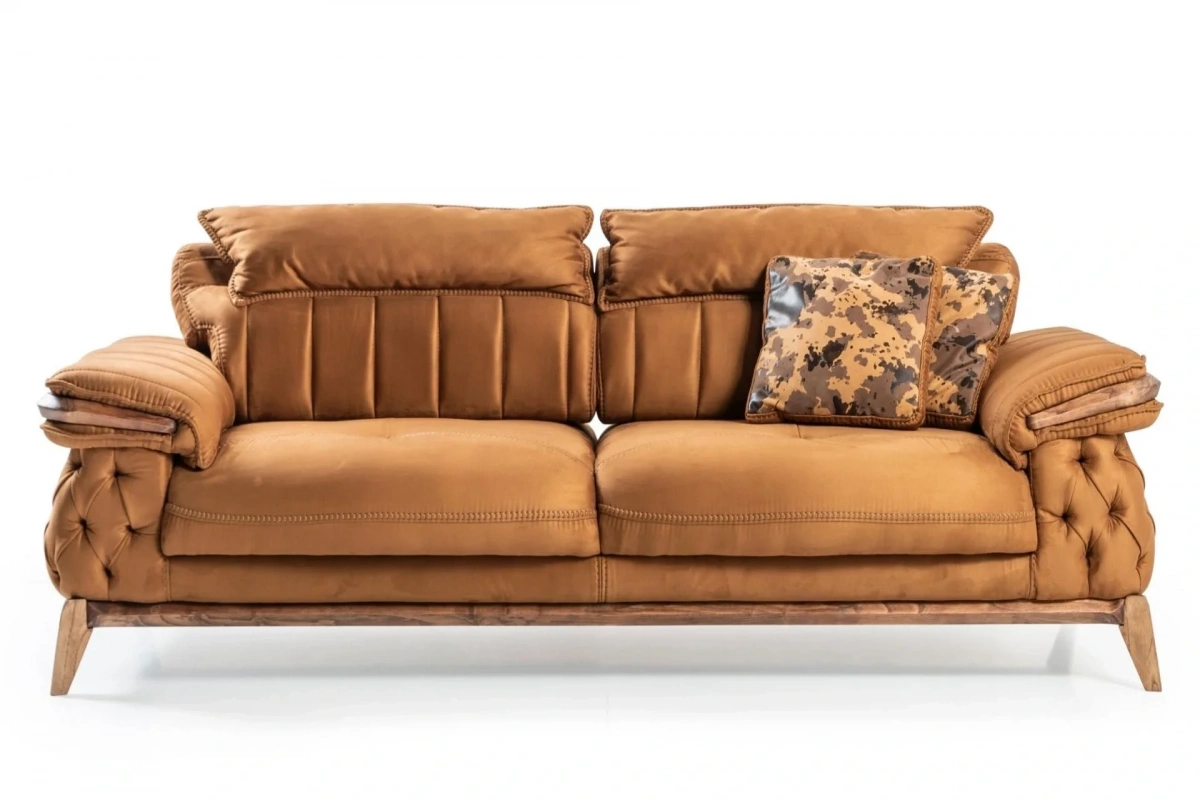 Maserati Turuncu 3lü Koltuk