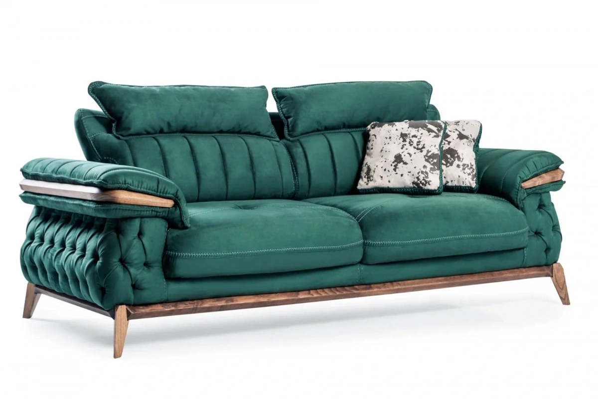 Maserati Yeşil 3lü Koltuk