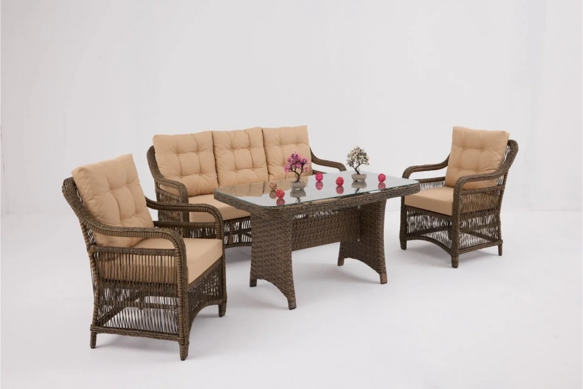 Milano Bahçe ve Balkon Takımı (Kahve)