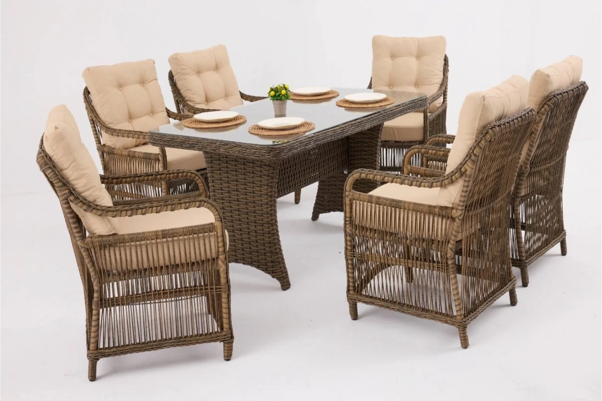 Monaco Berlin Bahçe ve Balkon Masa Seti (Kahve)