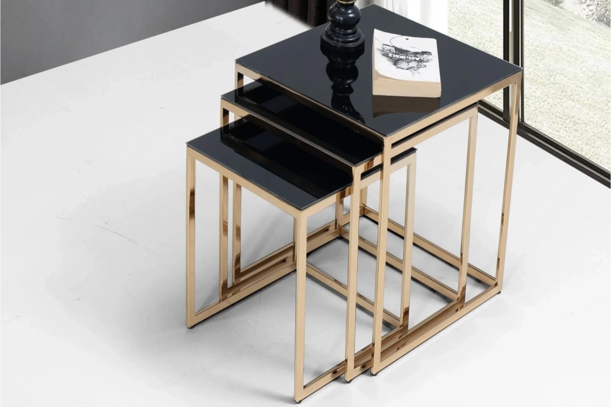 Money Zigon Sehpa (Gold)