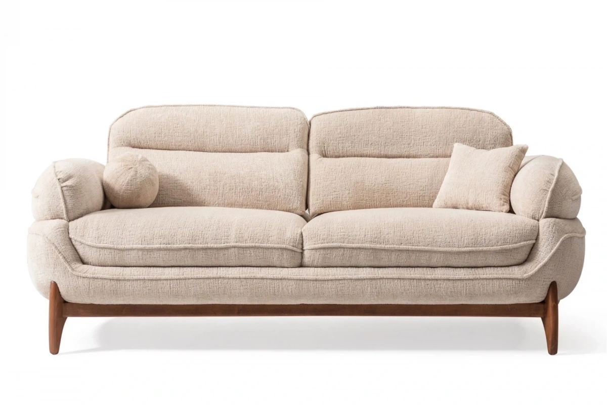 Mustang Beyaz 3lü Koltuk