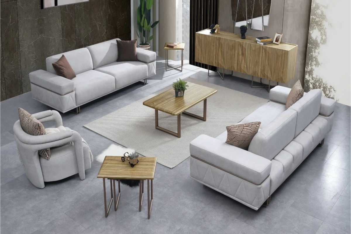 Oslo Ceviz Koltuk Takımı