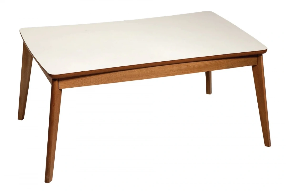 Otantik Krem Ceviz Orta Sehpa