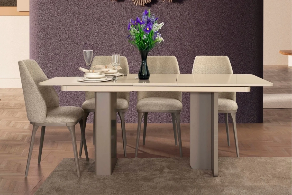 Pastel Yemek Masası Takımı