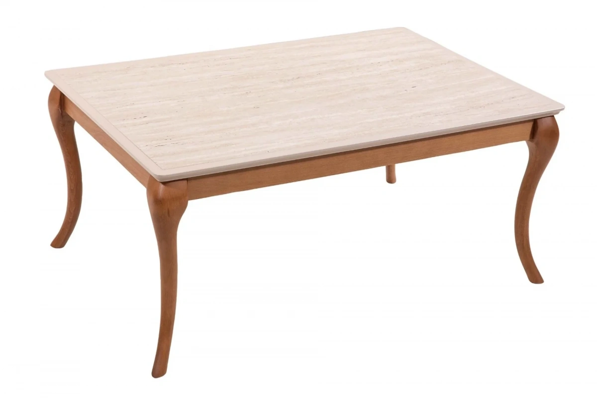 Pesaro Traverten Ceviz Orta Sehpa