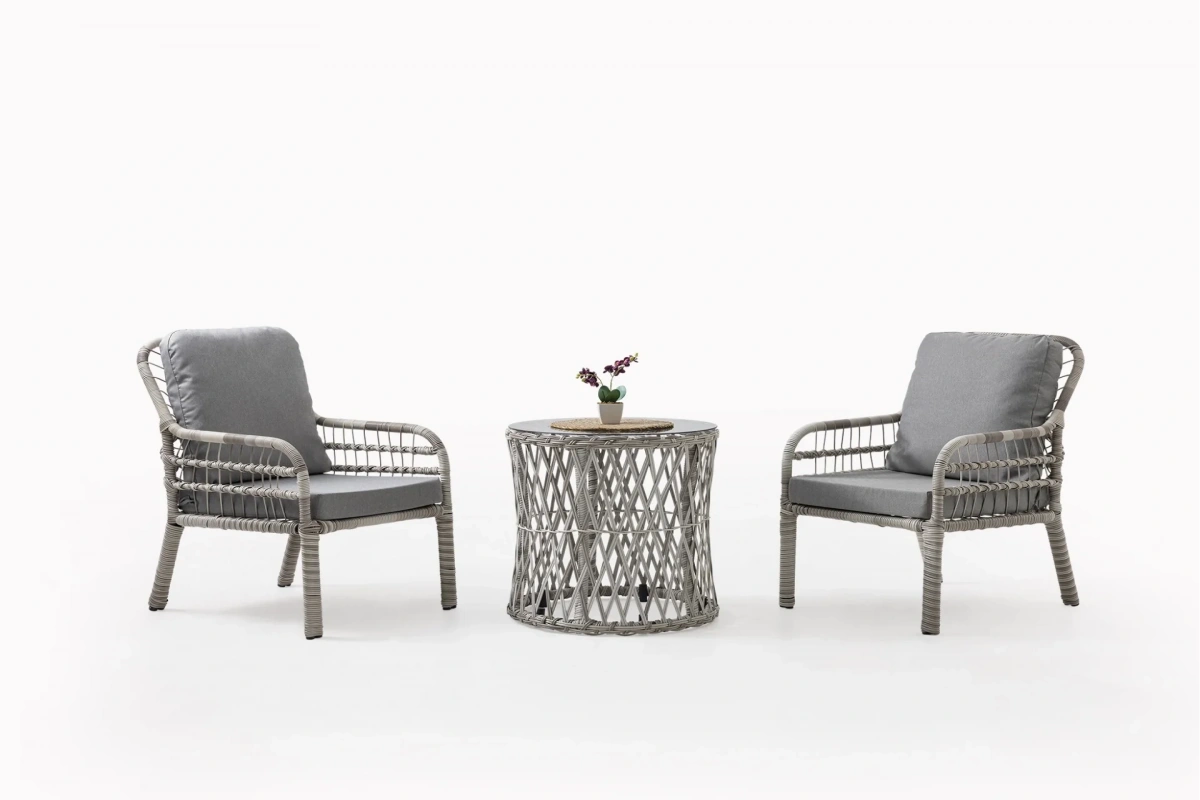 Pisa Bahçe ve Balkon Takımı (Beyaz - Tekli)